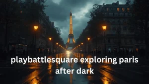 Eiffel Tower illuminated at night