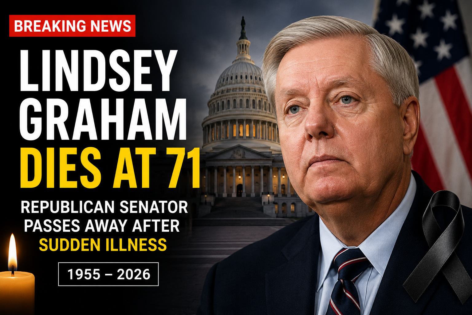 Trump Ally and U.S. Senator Lindsey Graham Passes Away Following Sudden Illness