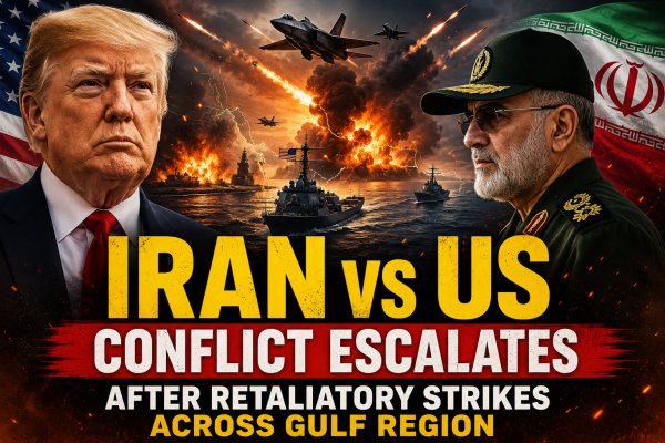 Iran US Conflict Escalates After Retaliatory Strikes Across Gulf Region