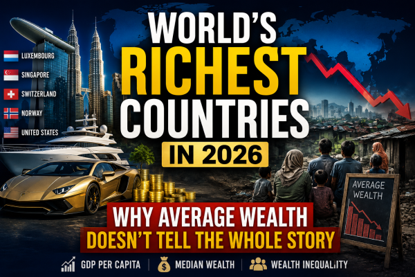 World’s Richest Countries in 2026: Why Average Wealth Doesn’t Tell the Whole Story