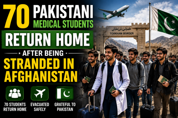 70 Pakistani Medical Students Return Home After Being Stranded in Afghanistan