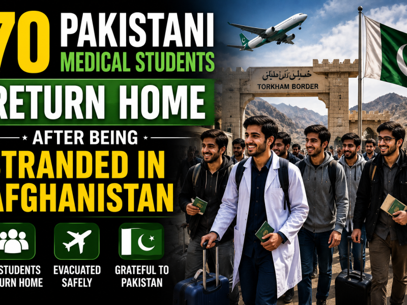 70 Pakistani Medical Students Return Home After Being Stranded in Afghanistan