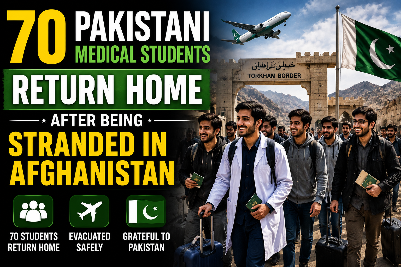 70 Pakistani Medical Students Return Home After Being Stranded in Afghanistan
