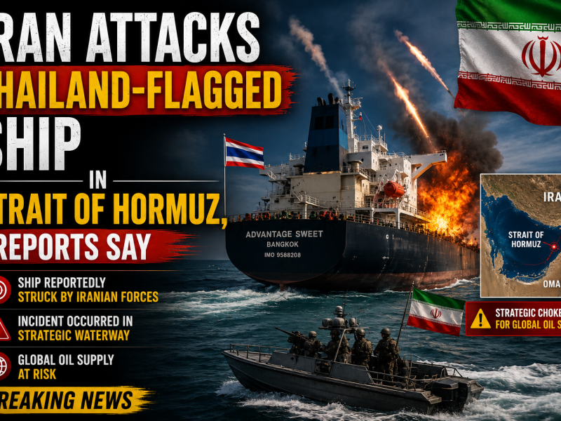 Iran Attacks Thailand-Flagged Ship in Strait of Hormuz, Reports Say