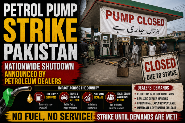 Petrol Pump Strike Pakistan: Nationwide Shutdown Announced by Petroleum Dealers