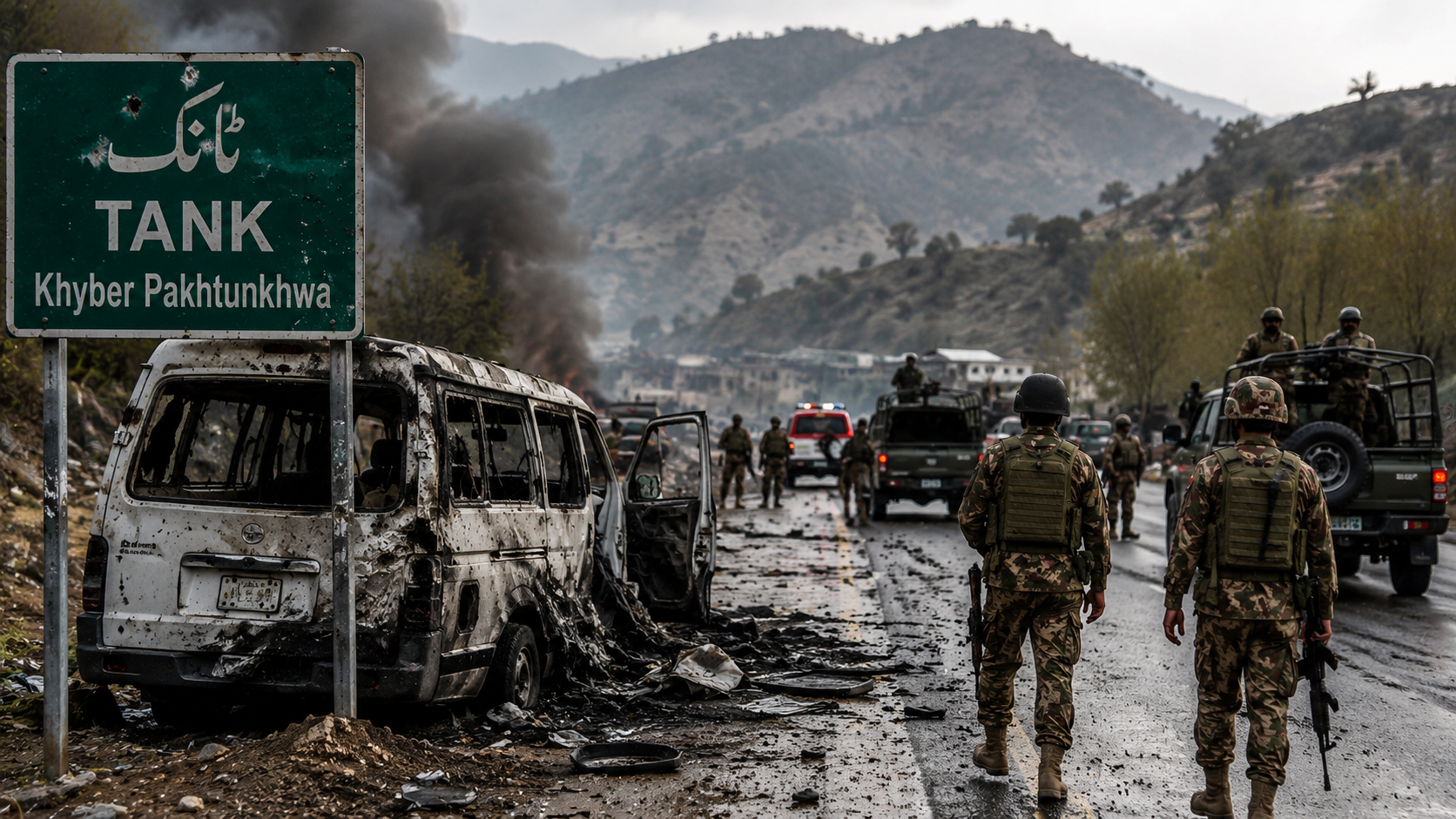 KP Tank Terrorist Attack Leaves 15 Martyred as Security Forces Eliminate 15 Militants