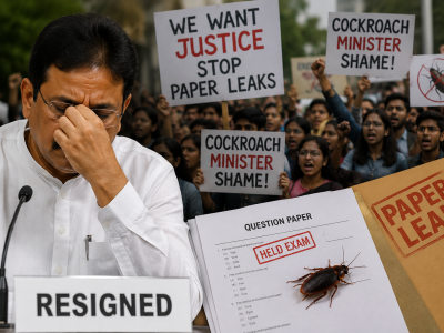 India Education Minister Resigns After Weeks of ‘Cockroach’ Protests Over Exam Paper Leaks