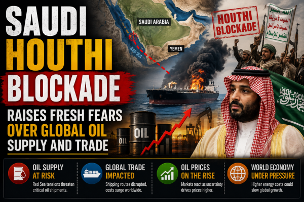 Saudi Houthi Blockade Raises Fresh Fears Over Global Oil Supply and Trade