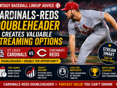 Fantasy Baseball Lineup Advice: Cardinals-Reds Doubleheader Creates Valuable Streaming Options